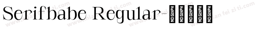 Serifbabe Regular字体转换